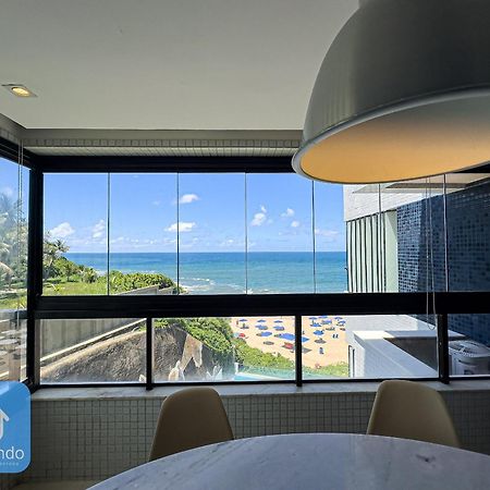 Apartamento Completo Com Vista Mar E Pe Na Areia 살바도르 외부 사진